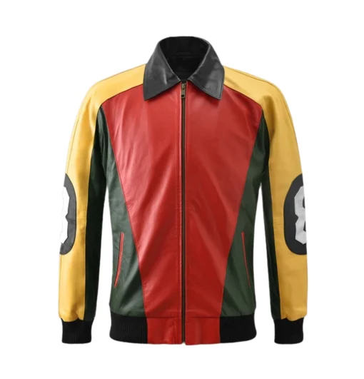 David Puddy 8 Ball Leather Jacket Seinfeld 001