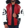 Robert Phillipe Mens 8 Ball Genuine Leather Jacket BT 002