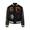 Men Off White Bomber Varsity Jacket 1