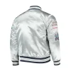 6 NFL Dallas Cowboys Full snap Silver Satin Varsity Jacket