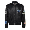 Dallas Cowboys Full Black Leather Jacket 1
