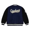 Dallas Cowboys Team Legacy Blue Black Varsity Jacket 1