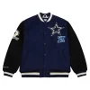 Dallas Cowboys Team Legacy Blue Black Varsity Jacket 2