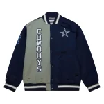 Dallas Cowboys Team OG 2.0 Satin Full-Snap Blue Varsity Jacket