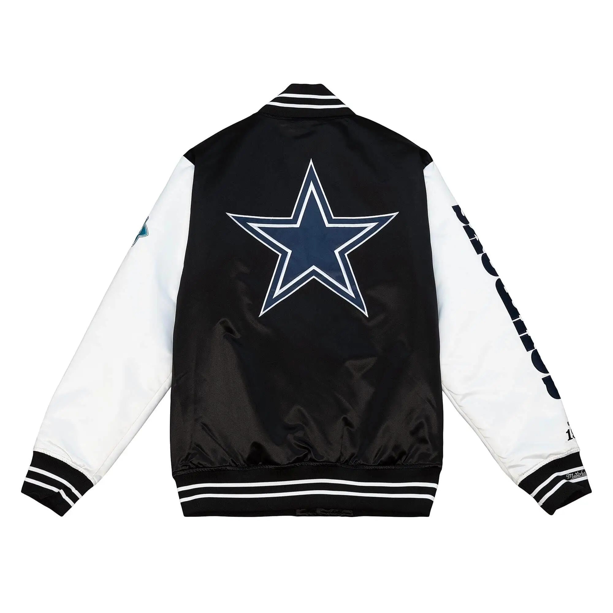 Dallas Cowboys Team Origins Blue White Varsity Jacket 4