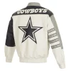 Dallas Cowboys Bomber Varsity Full Bomber Leather Jacket - Image 2