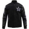Dallas Cowboys Classic Rib Wool & Leather Varsity Jacket