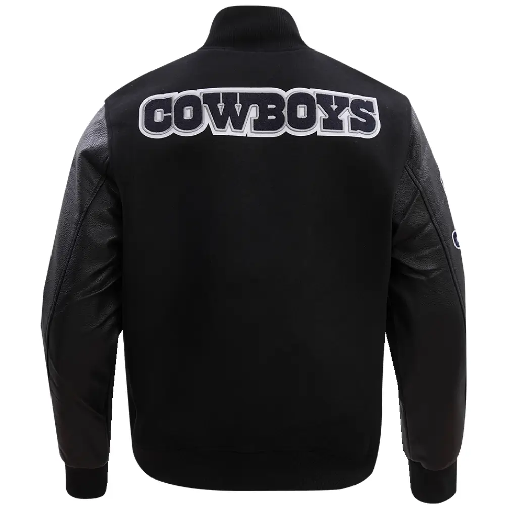 Alternative view of Dallas Cowboys Classic Rib Wool & Leather Varsity Jacket