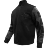Dallas Cowboys Domestic Triple Black Wool & Leather Varsity Jacket (Sale) - Image 3