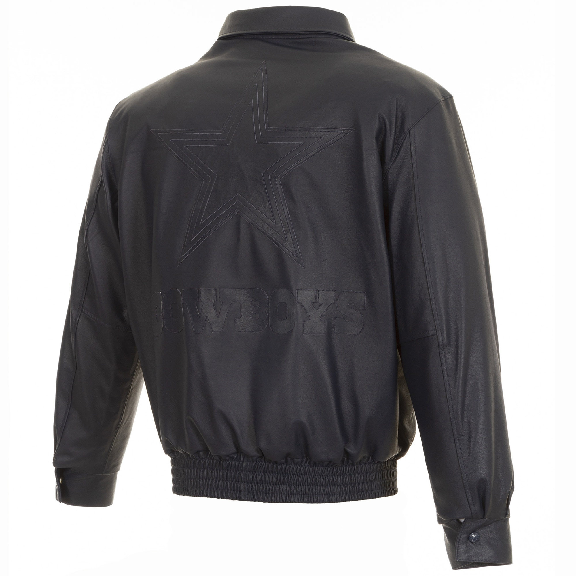 Alternative view of Dallas Cowboys Domestic Team Color Full Bomber Leather Varsity Jacket