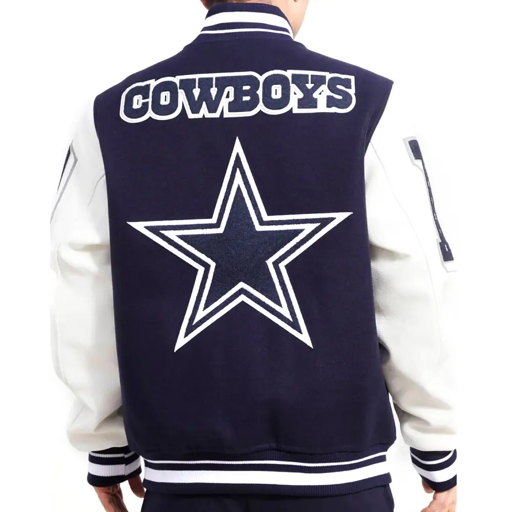 Alternative view of Dallas Cowboys Mashup Wool & Leather Varsity Jacket