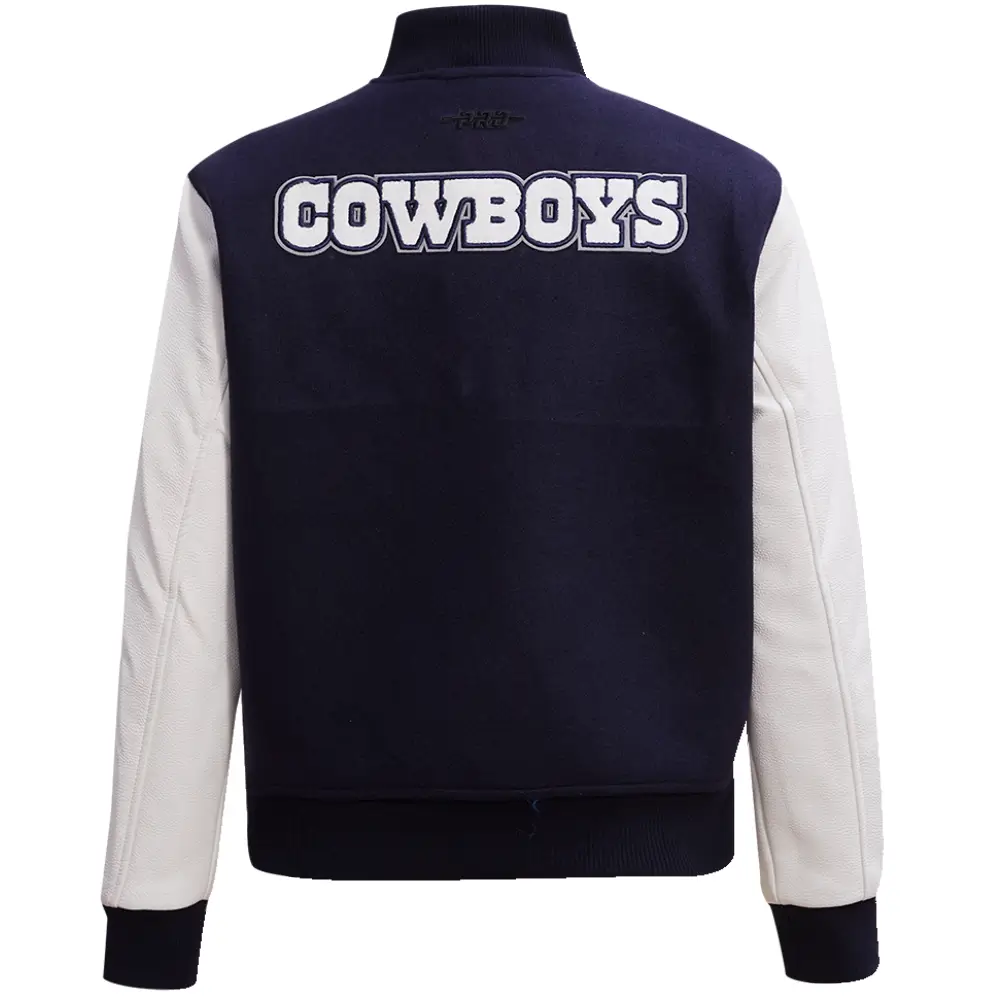 Alternative view of Dallas Cowboys Classic Team Players Wool & Leather Varsity Jacket