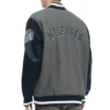 Dallas Cowboys Tommy Hilfiger Heather Gunner Full-Snap Wool & Leather Varsity Jacket - Image 2