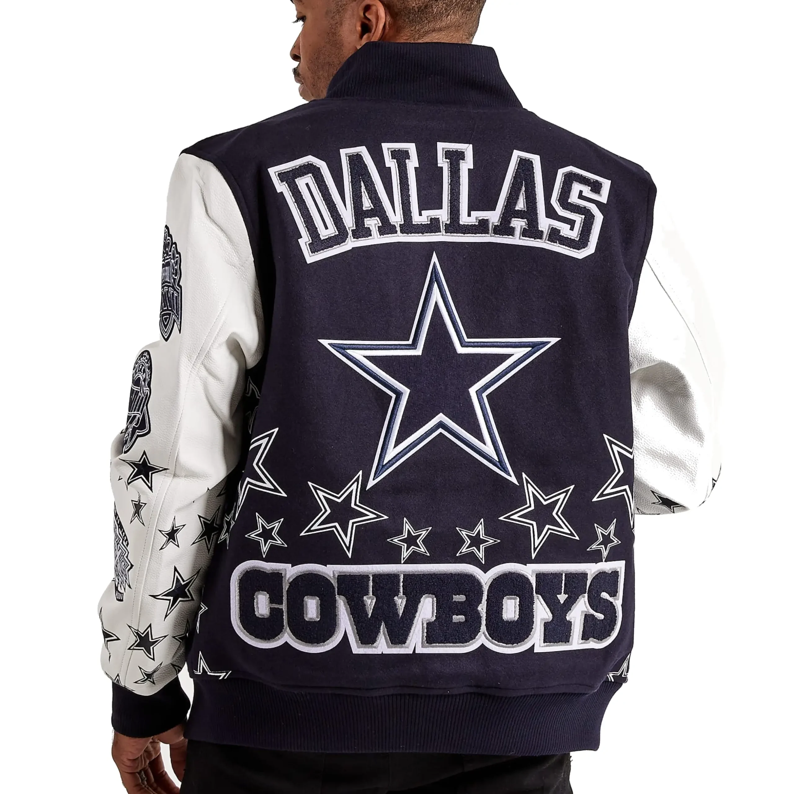 Alternative view of Dallas Cowboys Mashup Wool & Faux Leather Varsity Jacket