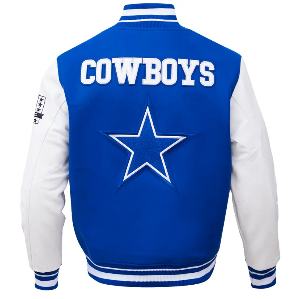 Alternative view of Dallas Cowboys Retro Classic Wool & Leather Varsity Jacket