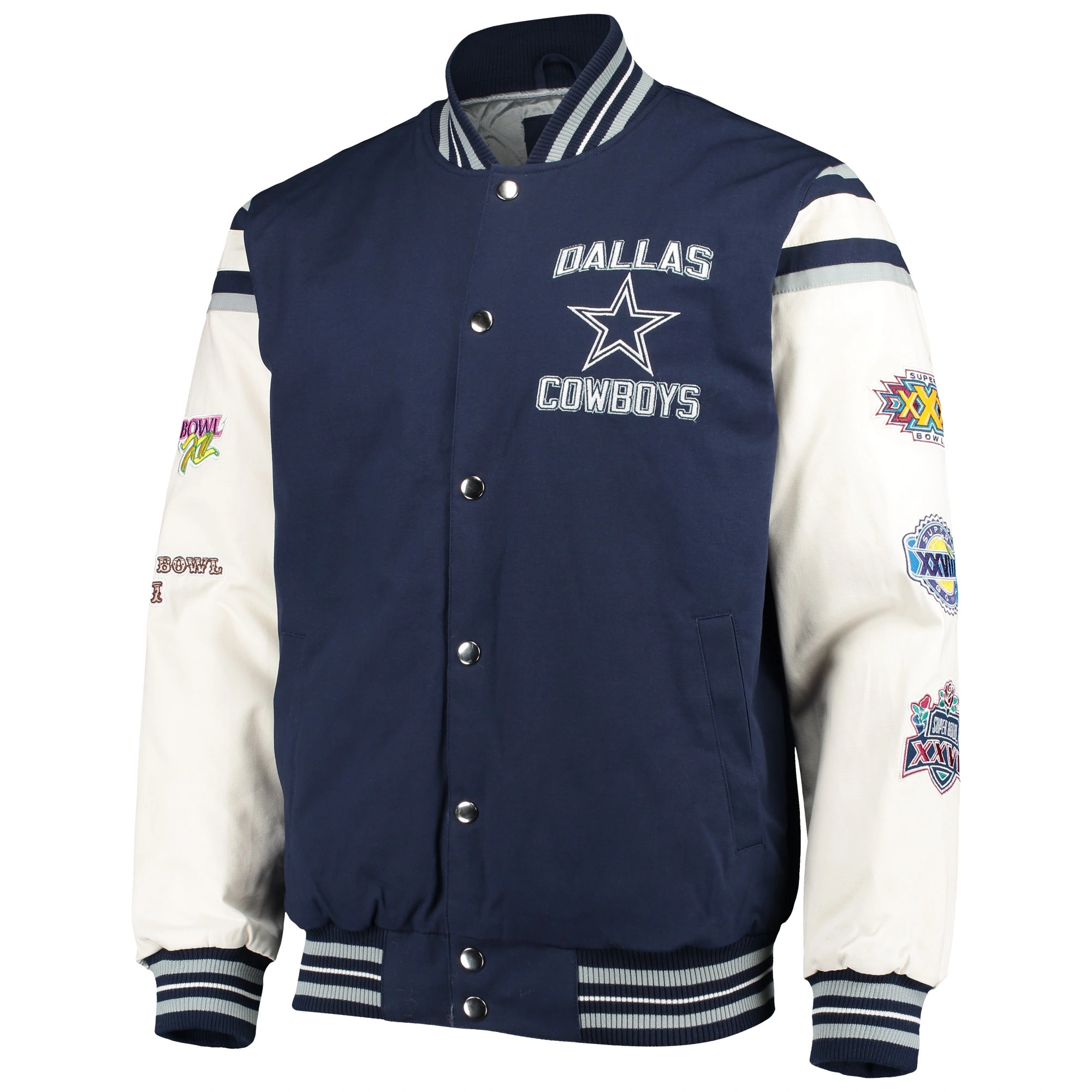 Dallas Cowboys Victory Formation Commemorative Full-Snap Varsity Jacket