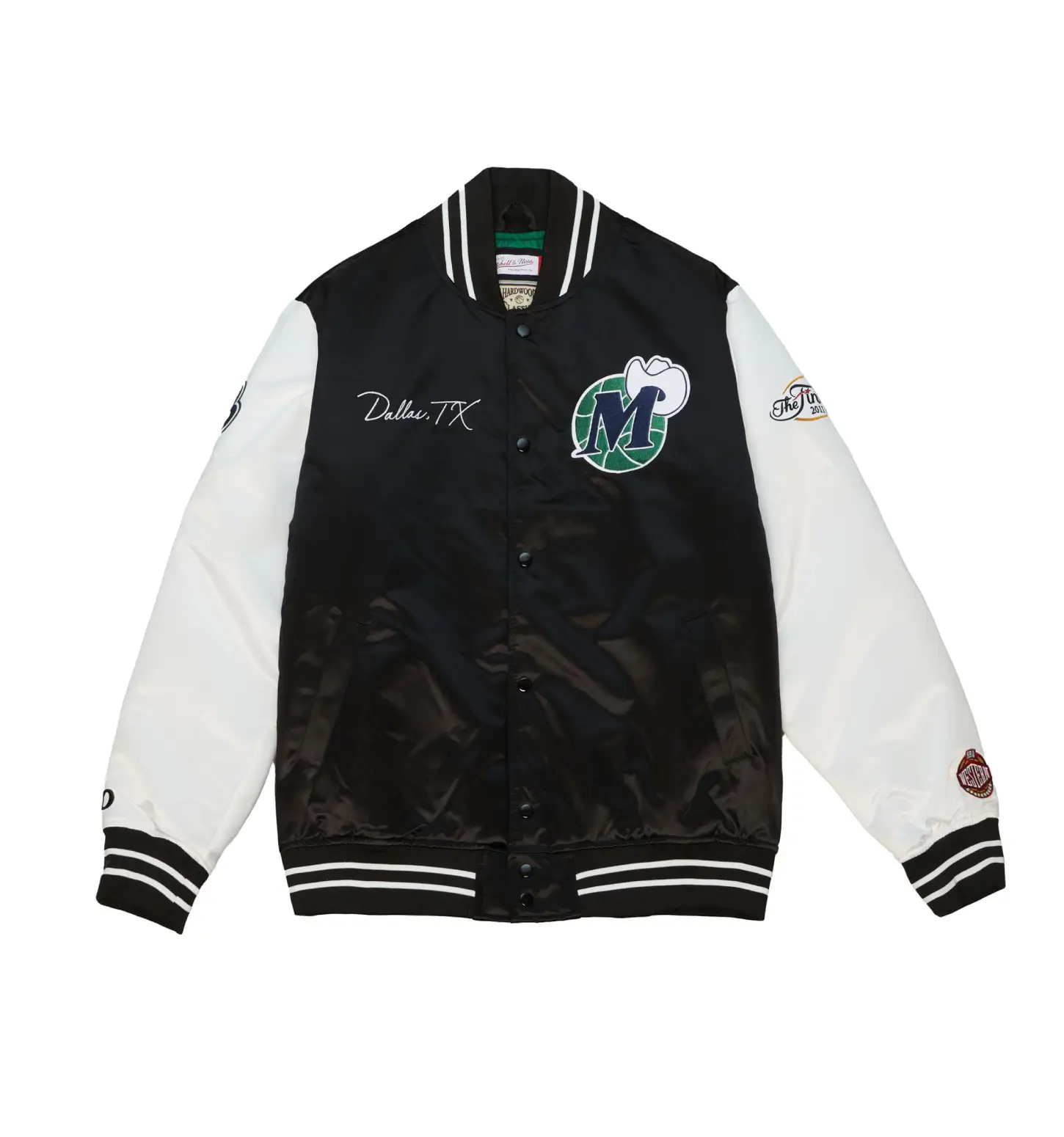 Dallas Mavericks Team Origins Satin Varsity Jacket