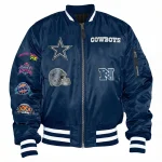 Dallas Cowboys Ma-1 Bomber Navy Jacket