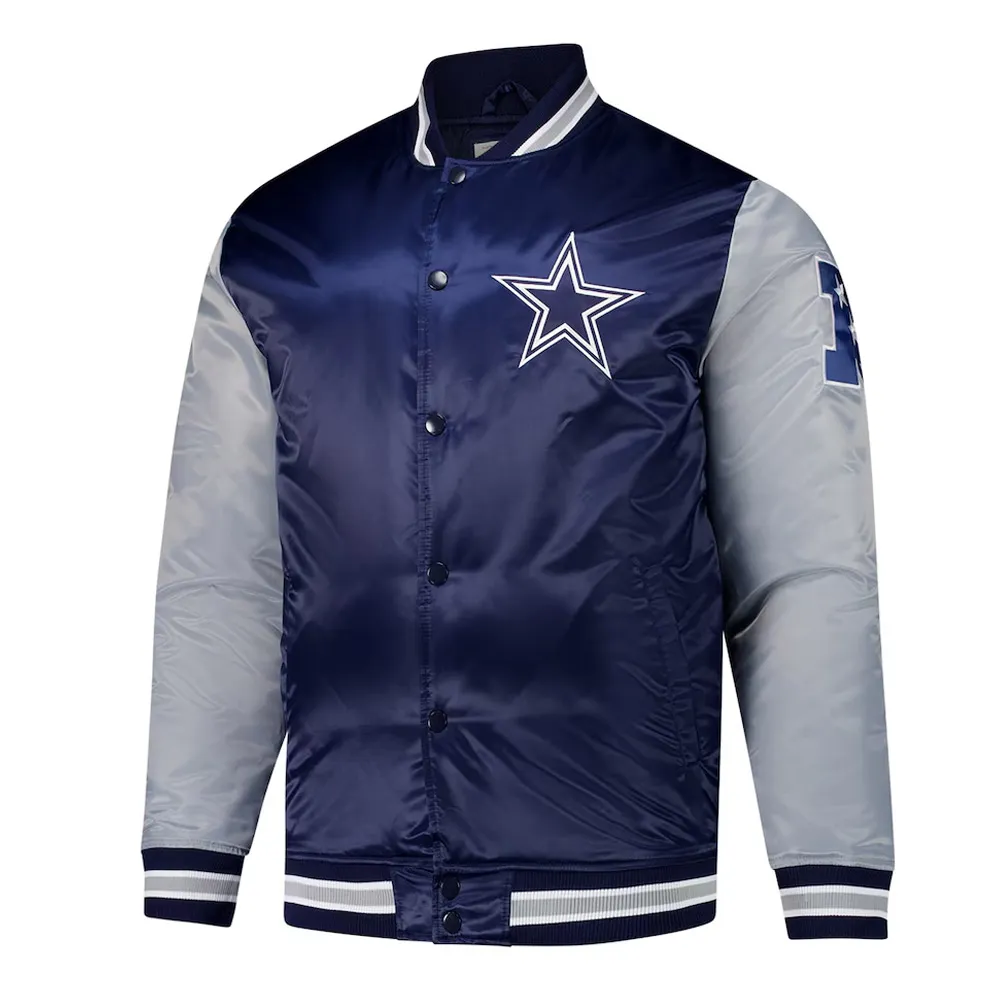 Dallas Cowboys Full-Snap Team Satin Jacket
