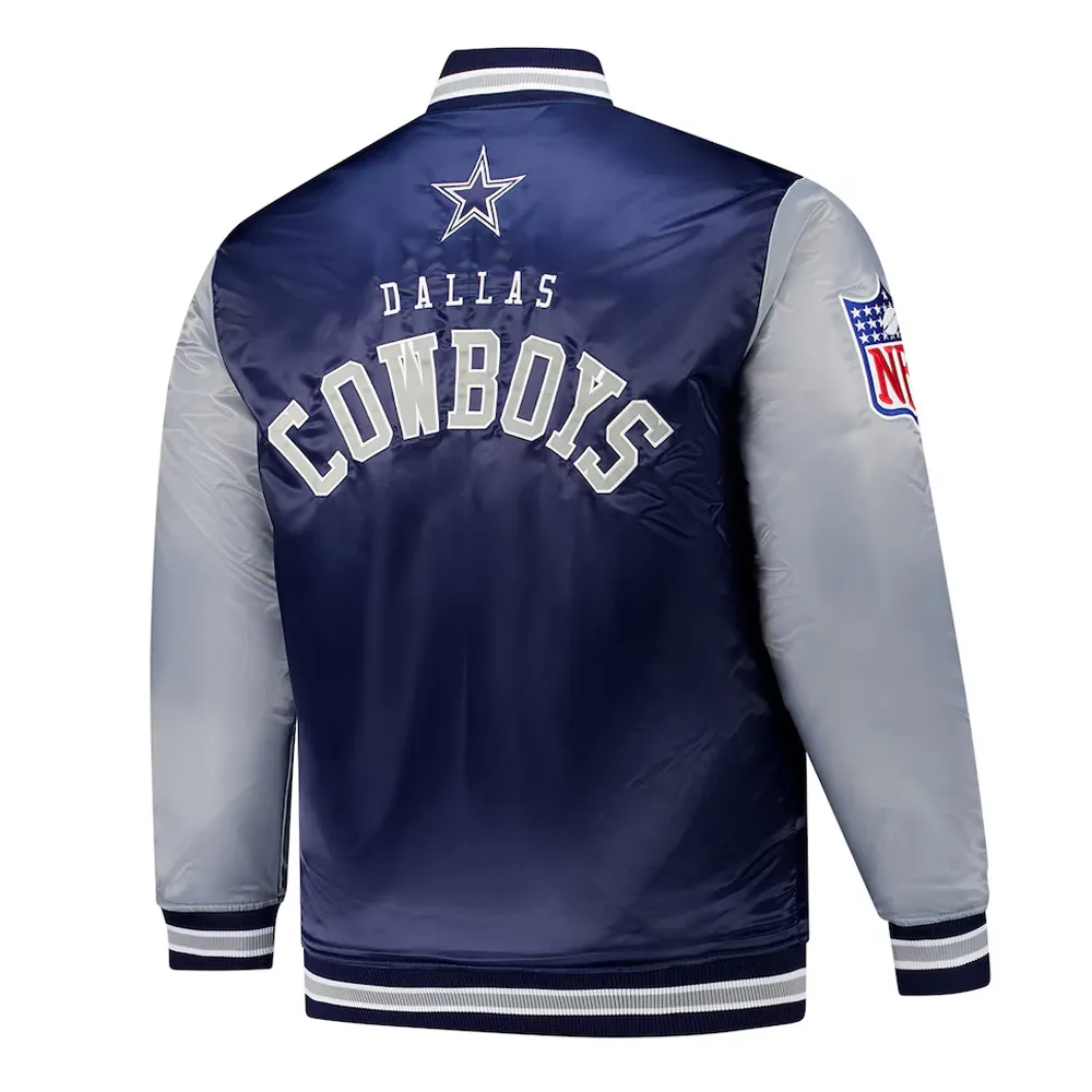 Alternative view of Dallas Cowboys Full-Snap Team Satin Jacket