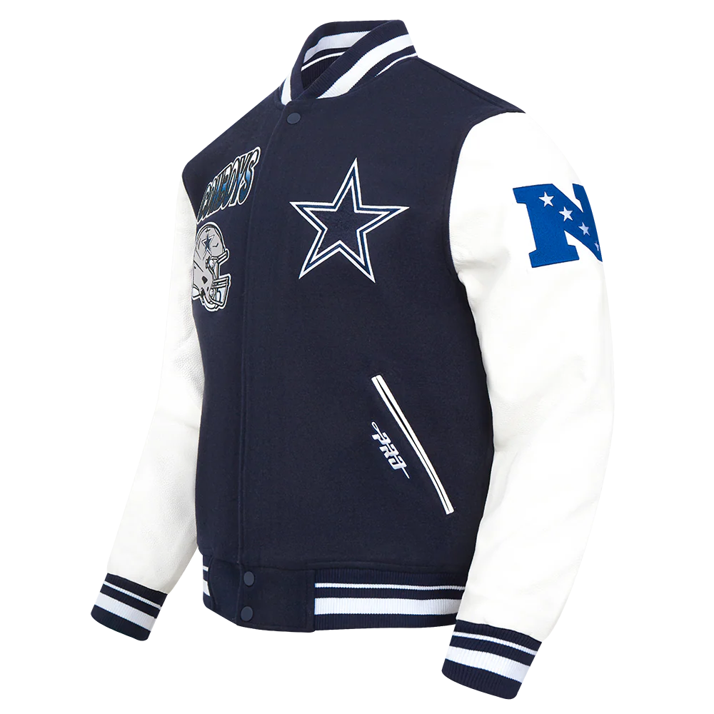 dallas cowboys turn it up varsity jacket