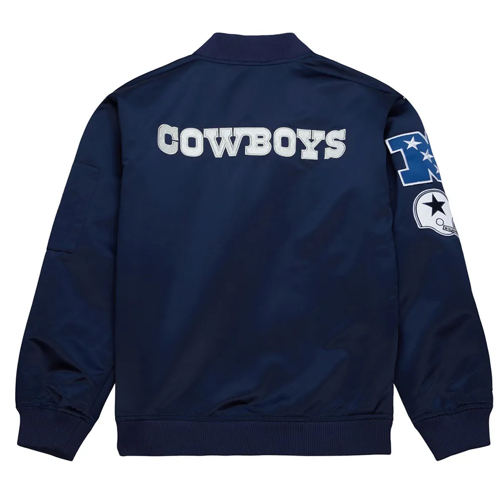 Alternative view of Dallas Cowboys Full-Zip Lightweight Satin Jacket