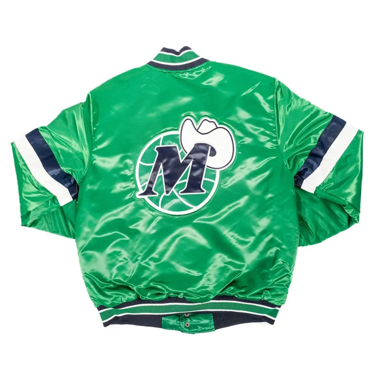 dallas mavericks home game green varsity jacket
