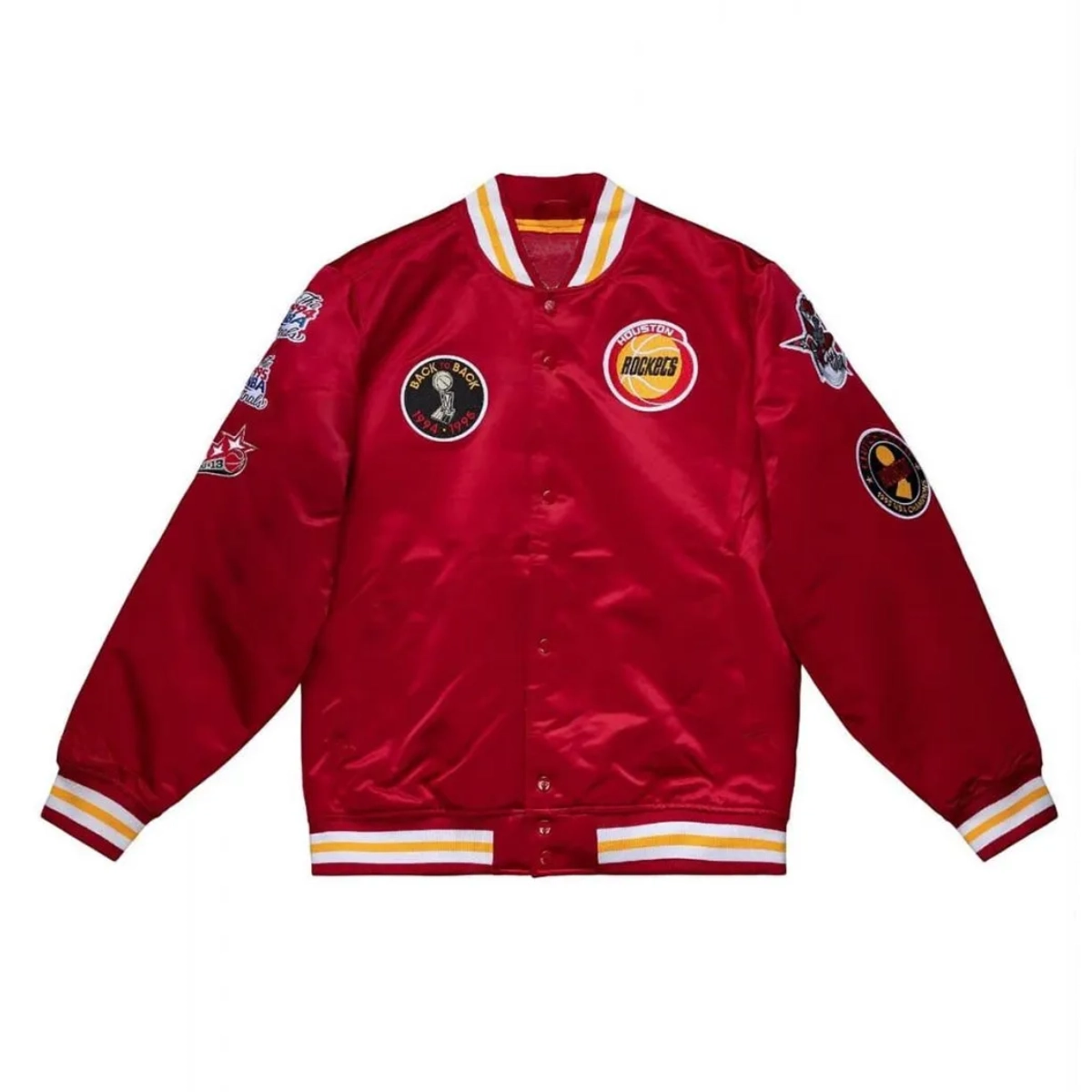 Red Panda Houston Rockets Houston Rockets Champ City Red Satin Jacket