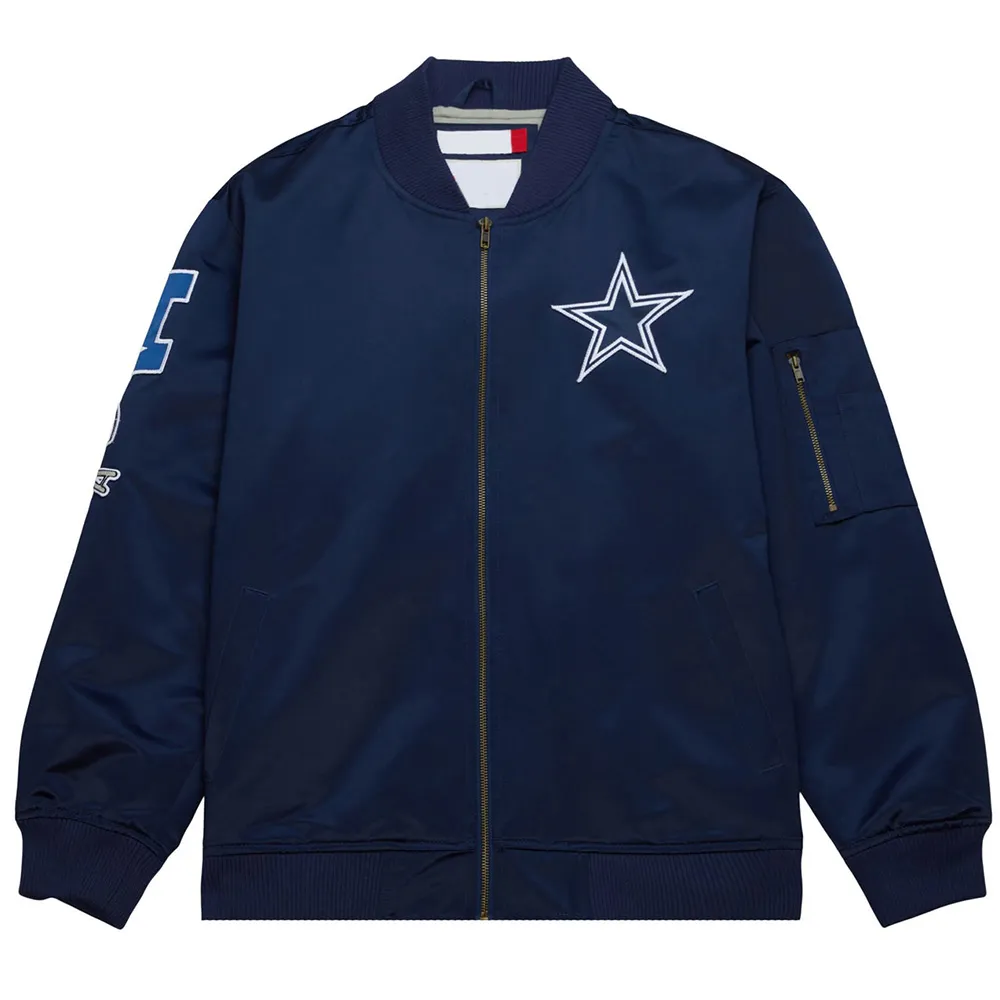 Dallas Cowboys Full-Zip Lightweight Satin Jacket