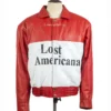Machine Gun Kelly in his signature Americana leather jacket
