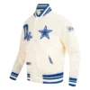 Dallas Cowboys Best Of  Cream Satin Jacket - Image 2