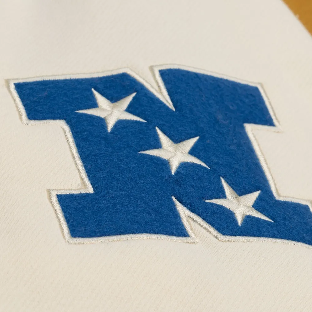 Dallas Cowboys Brown/Cream Dusted Hooded Varsity Jacket - Image 5