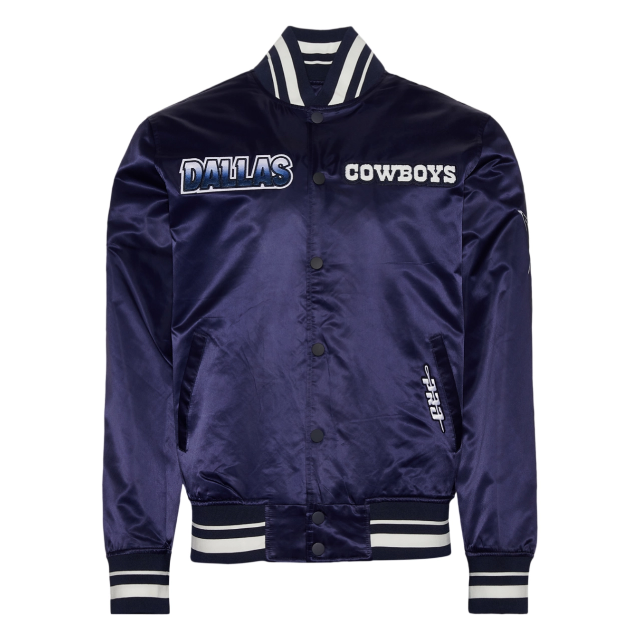 Dallas Cowboys Turn It Up M Navy Satin Jacket