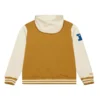 Dallas Cowboys Brown/Cream Dusted Hooded Varsity Jacket - Image 2