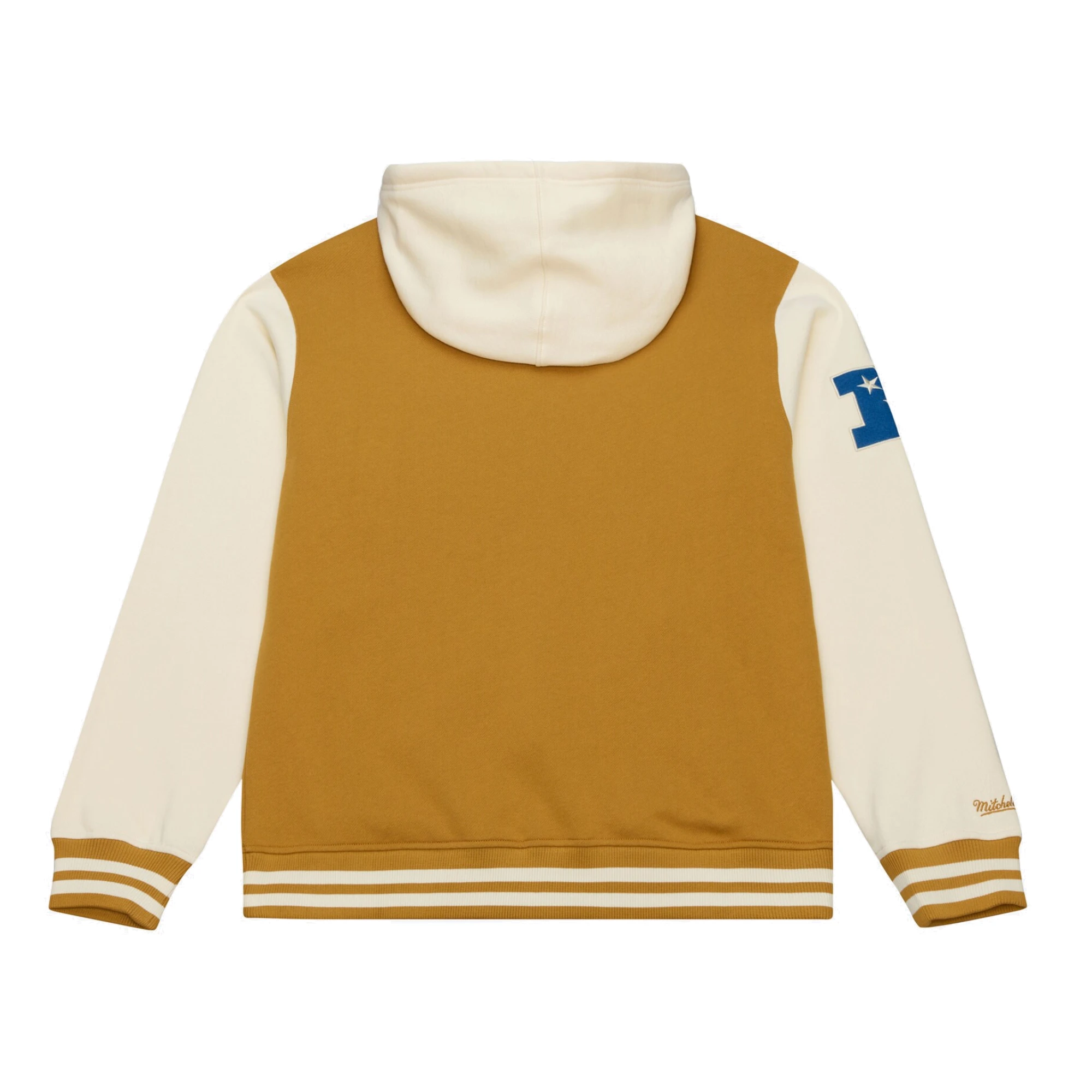 Alternative view of Dallas Cowboys Brown/Cream Dusted Hooded Varsity Jacket