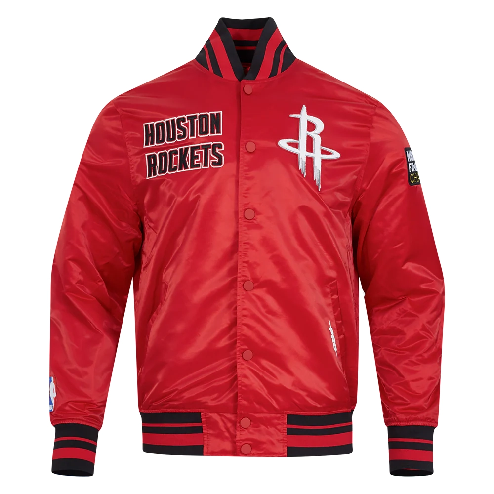 Red Panda Houston Rockets Houston Rockets Retro Classic Red Satin Varsity Jacket
