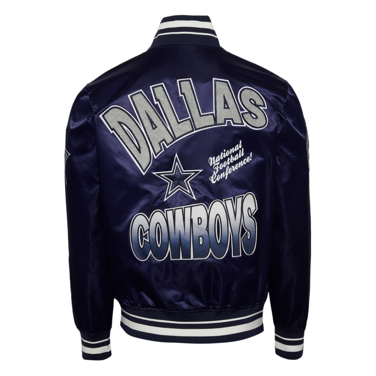 Alternative view of Dallas Cowboys Turn It Up M Navy Satin Jacket
