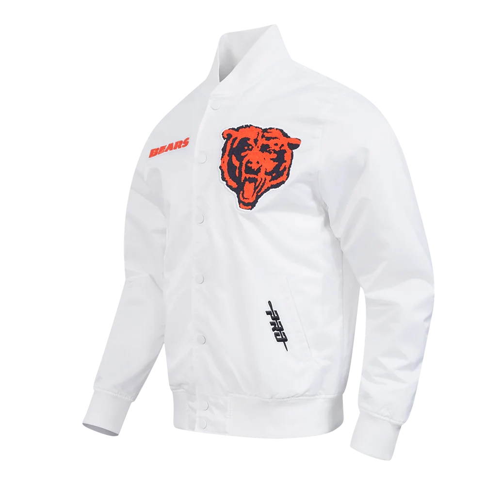 Alternative view of Chicago Bears Souvenir White Satin Jacket