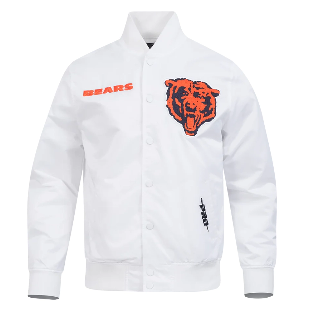 Chicago Bears Souvenir White Satin Jacket