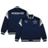 Dallas Cowboys Cooperstown Heavyweight Full-Snap Satin Jacket - Image 3