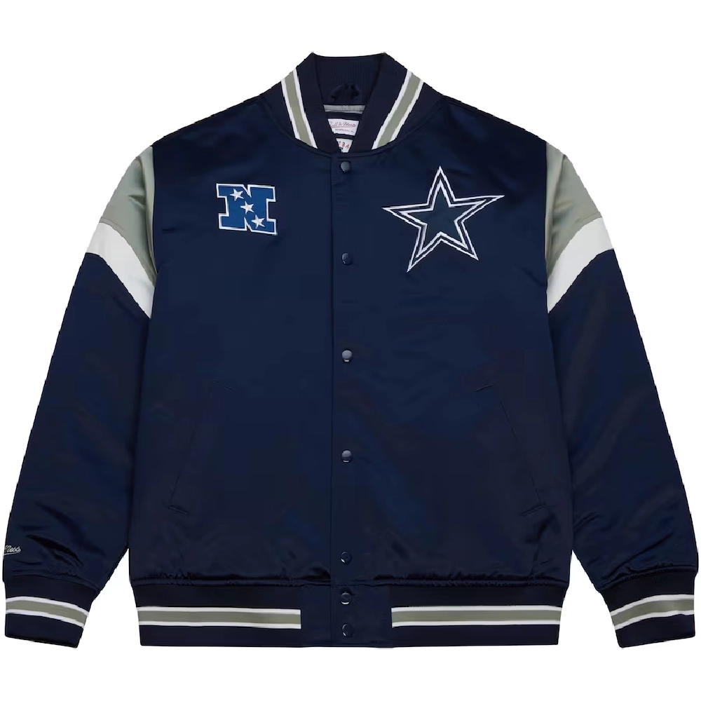 Dallas Cowboys Cooperstown Heavyweight Full-Snap Satin Jacket
