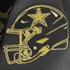 Dallas Cowboys Black & Gold Wool/Leather Varsity Jacket - Image 7