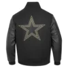 Dallas Cowboys Black & Gold Wool/Leather Varsity Jacket - Image 4