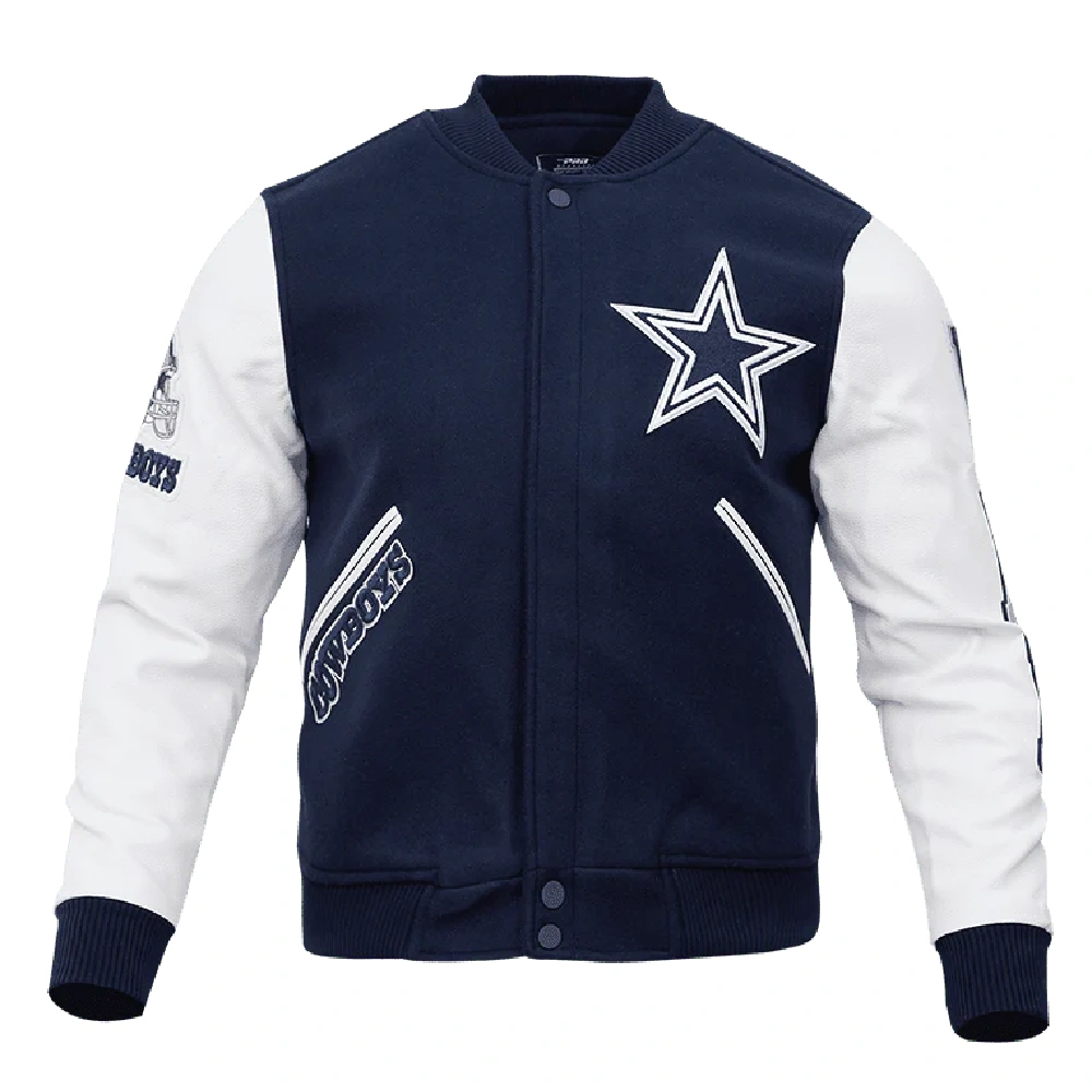 Dallas Cowboys Classic Wool/Leather Varsity Jacket