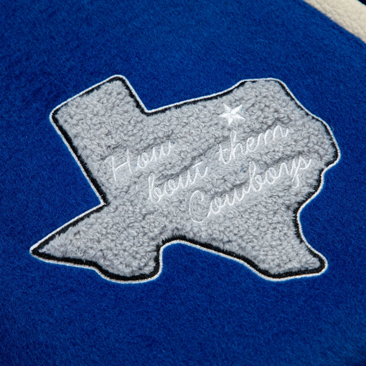 Dallas Cowboys Golf Wang Wool/Leather Jacket - Image 4