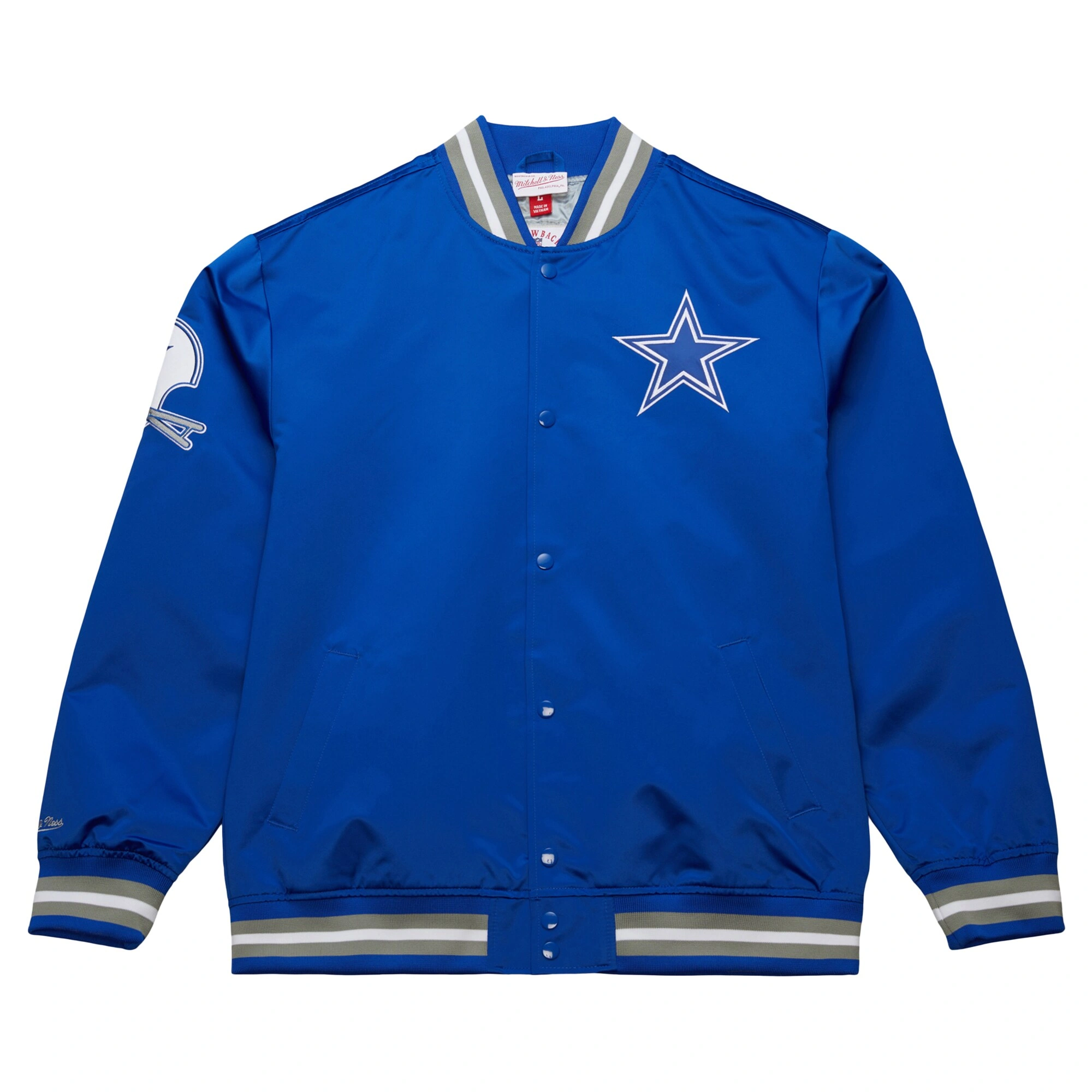 Dallas Cowboys Double Down Blue Satin Jacket