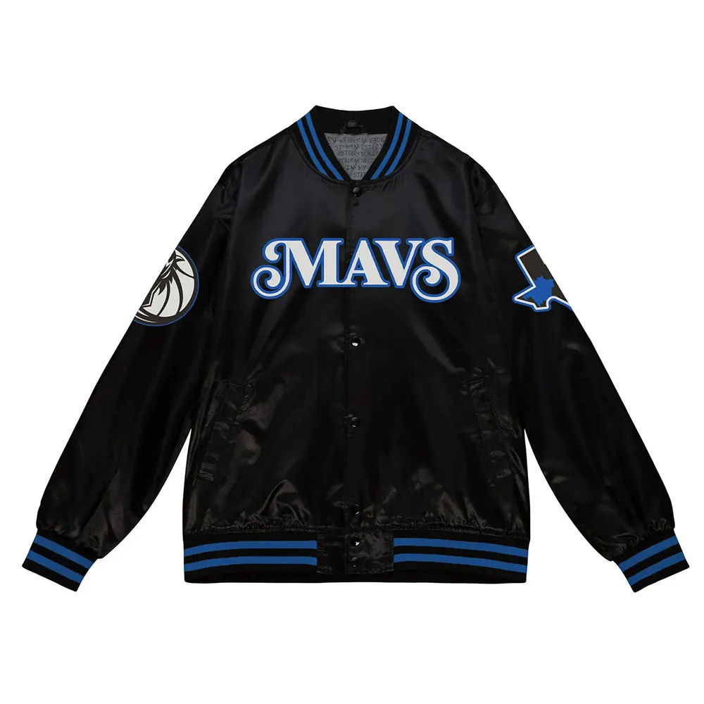 Dallas Mavericks 2023-24 City Edition Black Satin Jacket