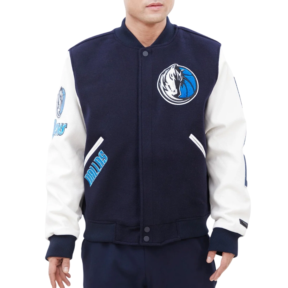 Dallas Mavericks Classic Wool/Leather Varsity Jacket
