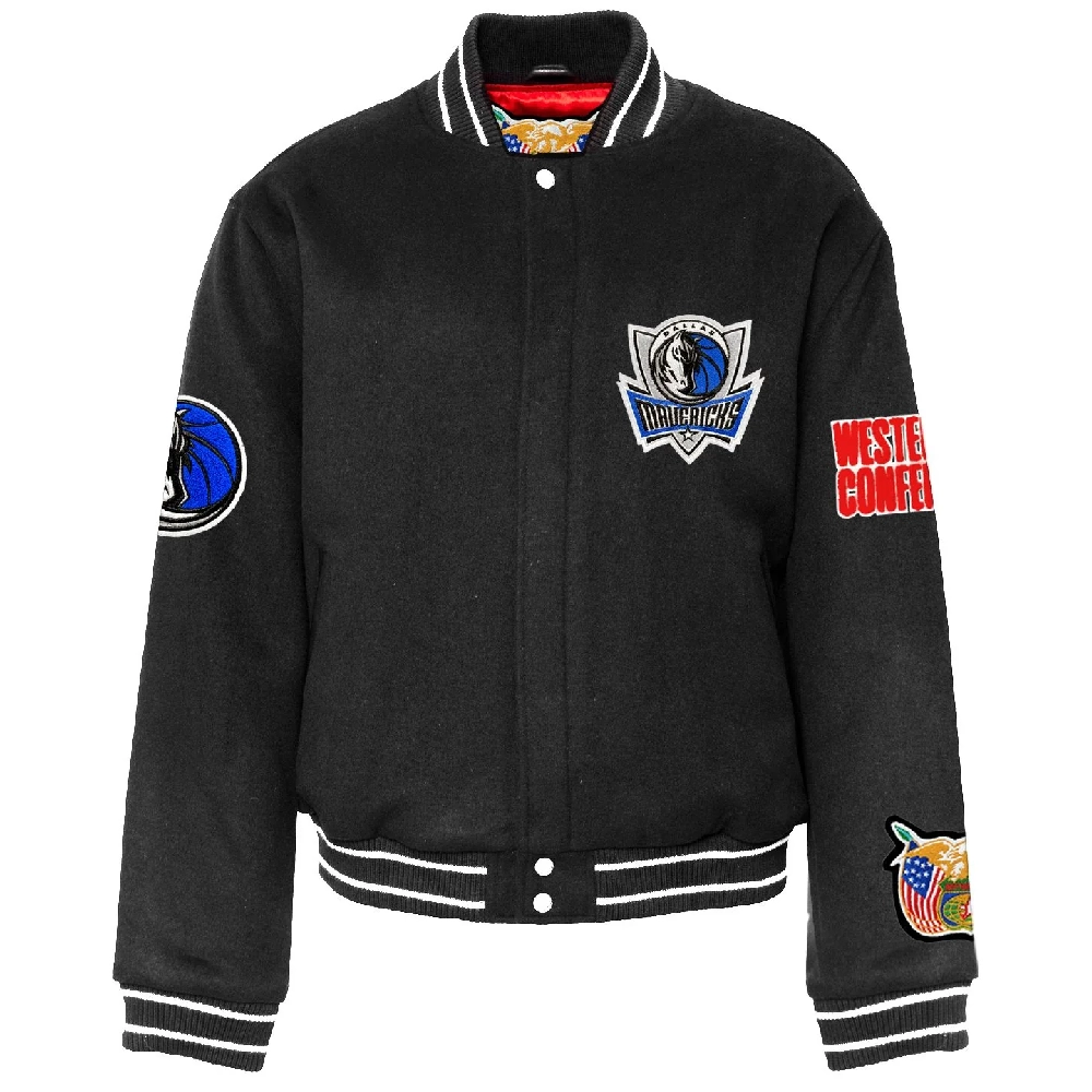 Dallas Mavericks Black Full Wool Jacket