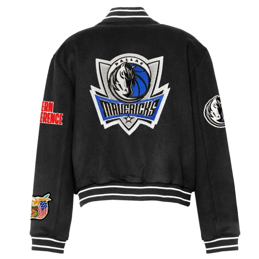 Alternative view of Dallas Mavericks Black Full Wool Jacket